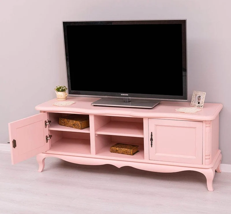 Großes Barock TV Sideboard mit 2 Türen - geschwungene Kommode