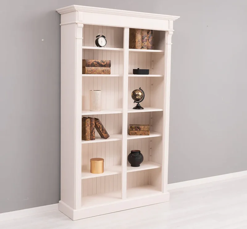 Regalwand aus Massivholz im Landhausstil - Bücherregal in verschiedenen Farben