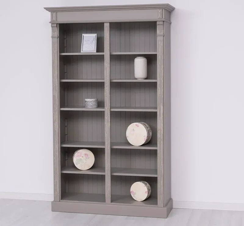 Regalwand aus Massivholz im Landhausstil - Bücherregal in verschiedenen Farben