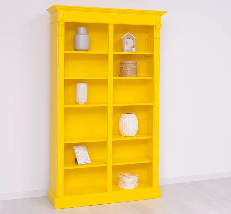 Regalwand aus Massivholz im Landhausstil - Bücherregal in verschiedenen Farben