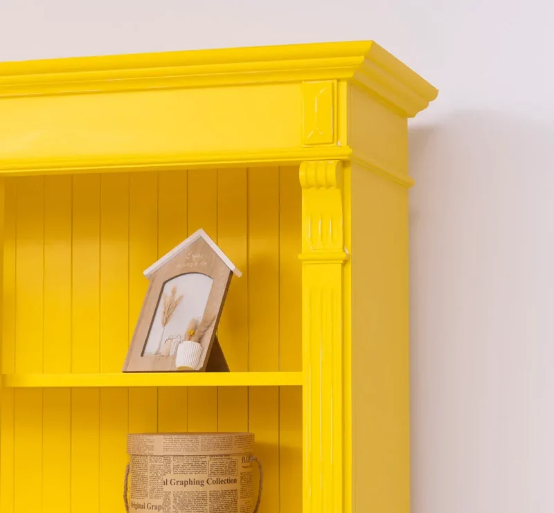 Regalwand aus Massivholz im Landhausstil - Bücherregal in verschiedenen Farben