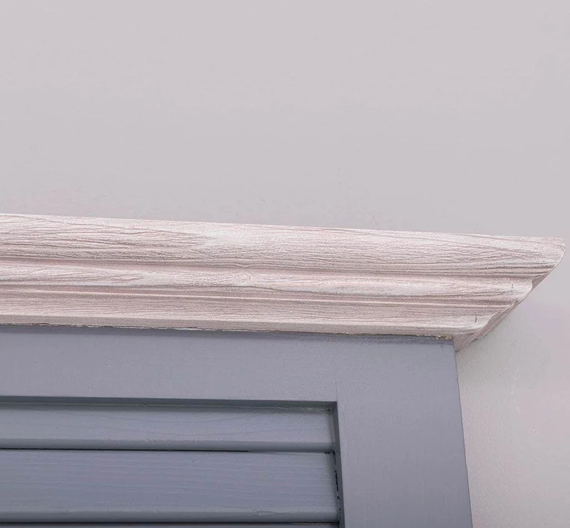 Bad-Set - Waschbeckenunterschrank aus Massivholz mit Spiegel
