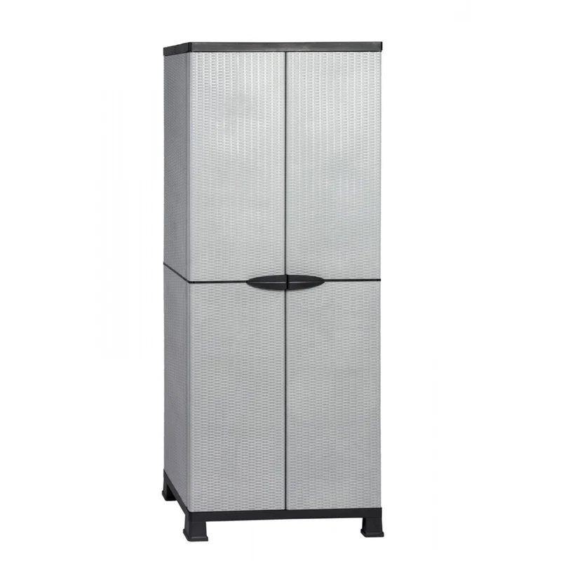 Bundle: MADERA / Kunststoffschrank mit 3 Einlegeböden + Kunststoffschrank mit 1 Einlegeboden