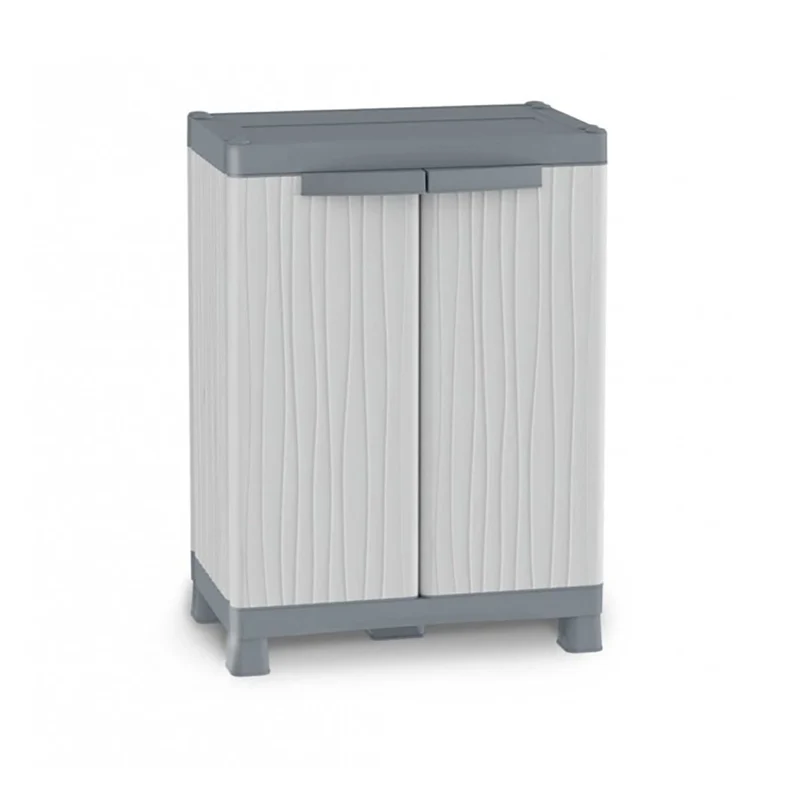 Beistellschrank BASE WAVE mit 2 Böden und Füßen