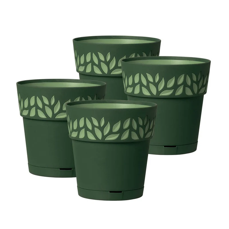 Set: 4 x Pflanztöpfe "Cloe" 20x20 cm (Farbe wählbar)
