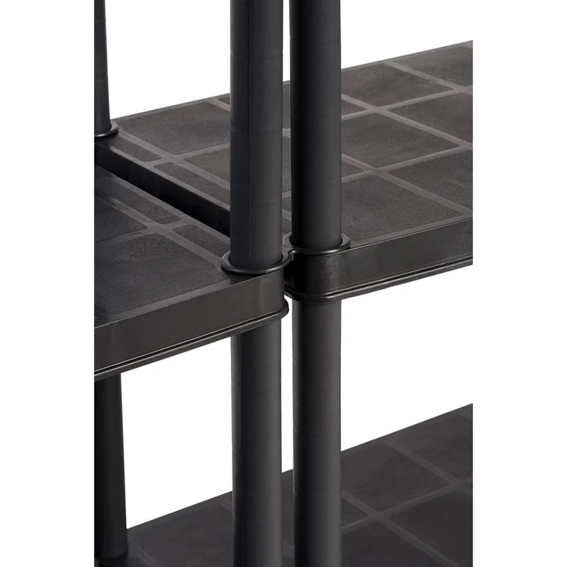 Set: 2 x DELUXE - Schwerlastregal 18 Zoll (Schwarz)